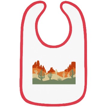 Discover Retro Western Cactus Desert Cowboy Bibs