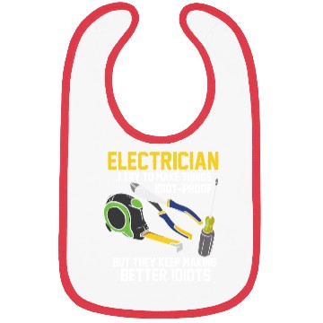 Discover Funny Electrician Engineer Electrical Technician Bibs