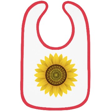 Discover Golden Sunflower Mandala Bibs