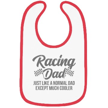 Discover Pit Crew Checkered Flag Car Racing Dad Bibs
