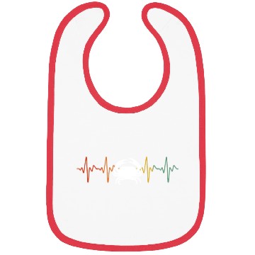 Discover Retro Crab Heartbeat Bibs