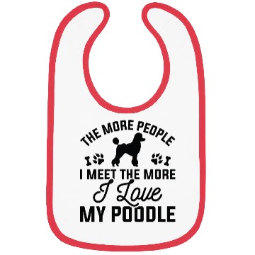 Discover I Love My Poodle Bibs