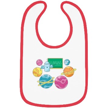 Discover Humans Planets Funny School Learning Humans Planet Bibs