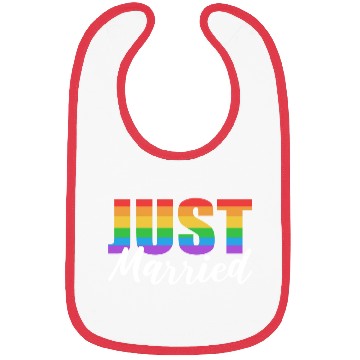 Discover Just Married LGBTQ LGBTQ Gift Bibs