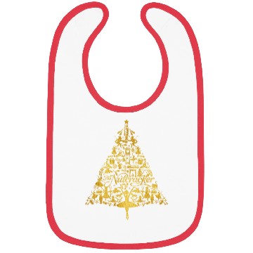 Discover The Nutcracker Golden Christmas Tree Funny Bibs