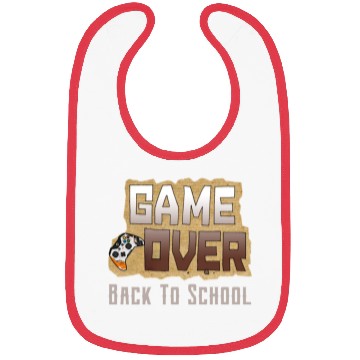 Discover Game Over Back To School Bibs