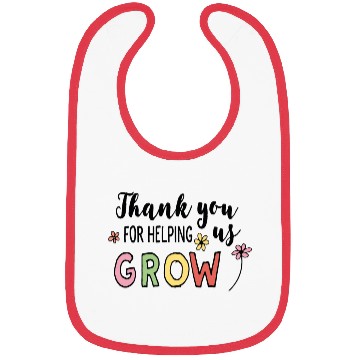 Discover Thank you for helping us grow Bibs