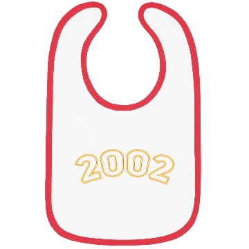 Discover Happiness Year 2002 Yellow Simple Bibs