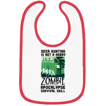 Discover Buck Deer Hunting Hunter Zombie Bibs