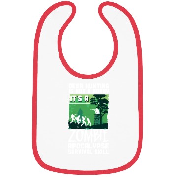 Discover Buck Deer Hunting Hunter Zombie Bibs