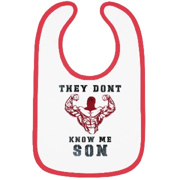 Discover They Don't Know Me Son / gym /workout /exercise Bibs
