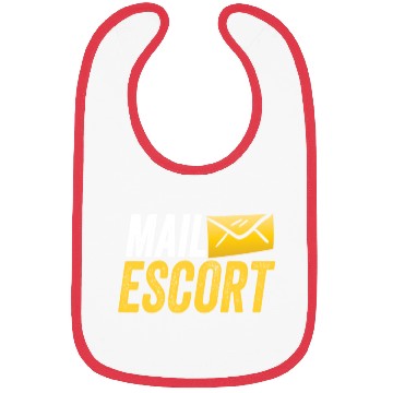 Discover Mail Escort Postal Worker Mailman Postman Bibs