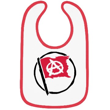Discover design anarchy flag symbol Bibs