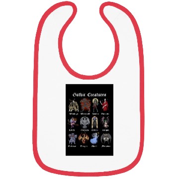 Discover Mythical Gothic Creatures Bibs