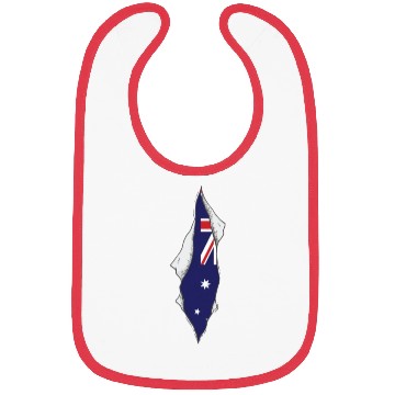 Discover australian flag proud australia Bibs