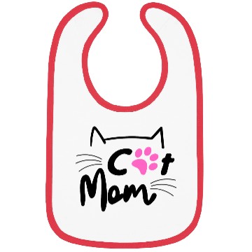 Discover Best Cat Mom Ever with Paw for Mother Bibs