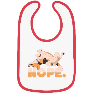 Discover Nope Lazy Beagle Dog Lover Bibs