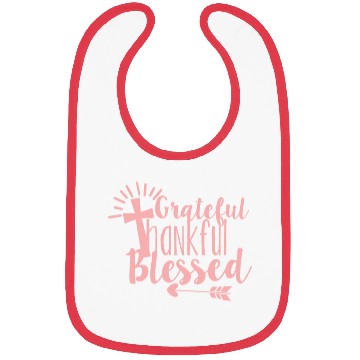 Discover Grateful Thankful And Blessed Jesus Cross Bibs