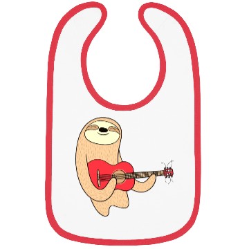 Discover SLOTH WITH GUITAR Bibs