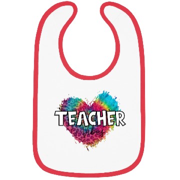 Discover Teacher, Heart Bibs