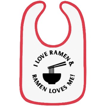 Discover Ramen loves me Bibs