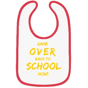 Discover Game Over Back To School Bibs
