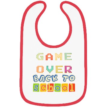 Discover Game Over Back To School Bibs