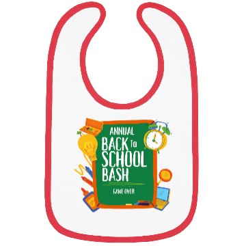 Discover Game Over Back To School Bibs