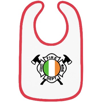 Discover Firefighter Maltese (black) with Irish Flag Bibs