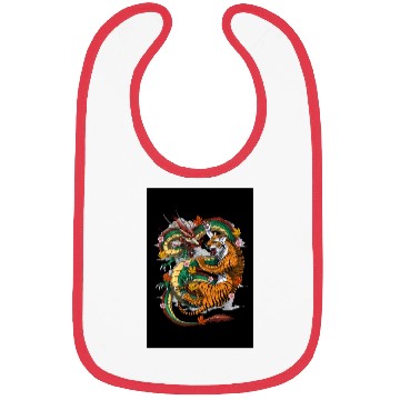 Discover Japanese Dragon Tiger Bibs