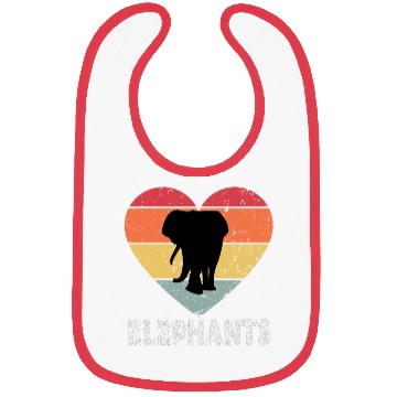 Discover I Love Elephants Bibs