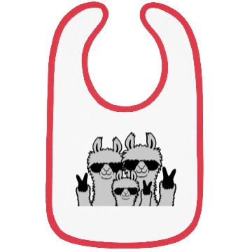 Discover Peace family llama parents Bibs