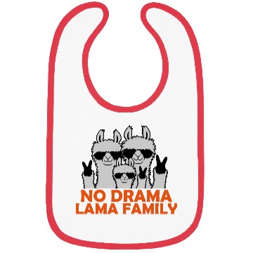 Discover No Drama Llama Family Bibs