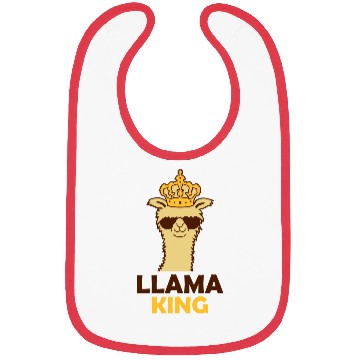 Discover Llama King boss cool Bibs