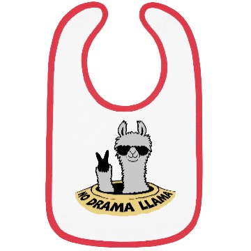 Discover floor hole peace llama Bibs