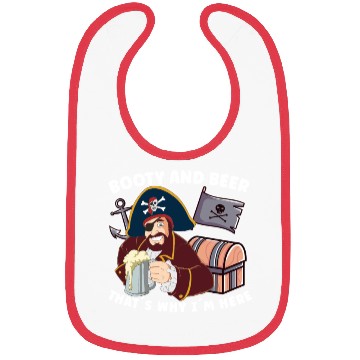 Discover Beer Lover Pirate Pirate Ship Pirate Captain Bibs