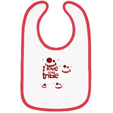 Discover I Love My Tribe Funny Monster Family Reunion Bibs