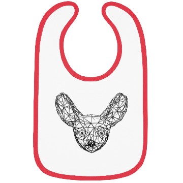 Discover Metallic Geometric Fennec Fox Bibs