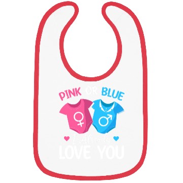 Discover Pink Or Blue I Already Love You - Baby Newborn Bibs