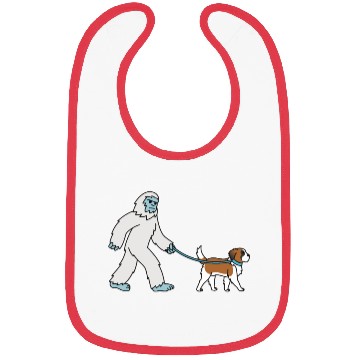 Discover Bigfoot Sasquatch Walking Saint Bernard Bibs