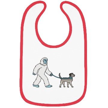 Discover Bigfoot Sasquatch Walking Irish Wolfhound Bibs