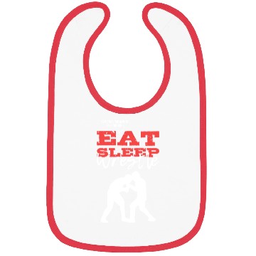 Discover Eat Sleep Wrestle Boxer Gift Bibs