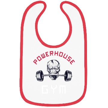 Discover Powerhouse Gym - Bodybuilding Workout Saying Bibs