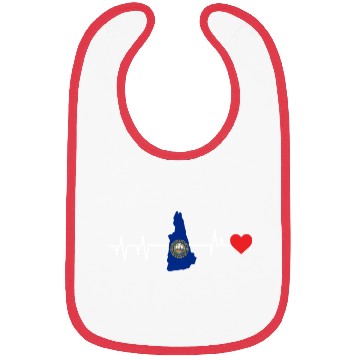 Discover New Hampshire Heartbeat Gift Bibs