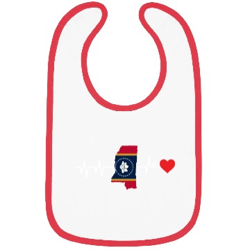Discover Mississippi Heartbeat Gift Bibs