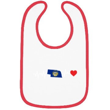 Discover Nebraska Heartbeat Gift Bibs