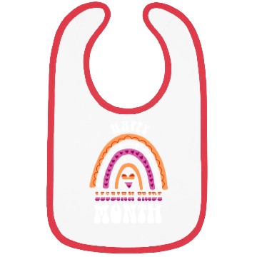 Discover Happy Lesbian Pride Month Lesbian Rainbow Bibs