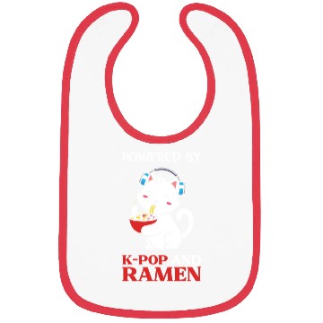 Discover Pwoered by kpop and Ramen, k pop music, ramen Bibs