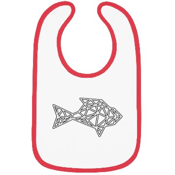 Discover fish low poly Bibs