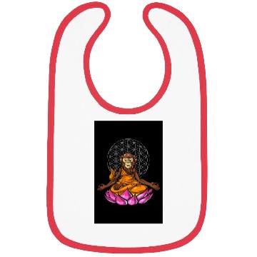 Discover Monkey Buddha Meditation Bibs